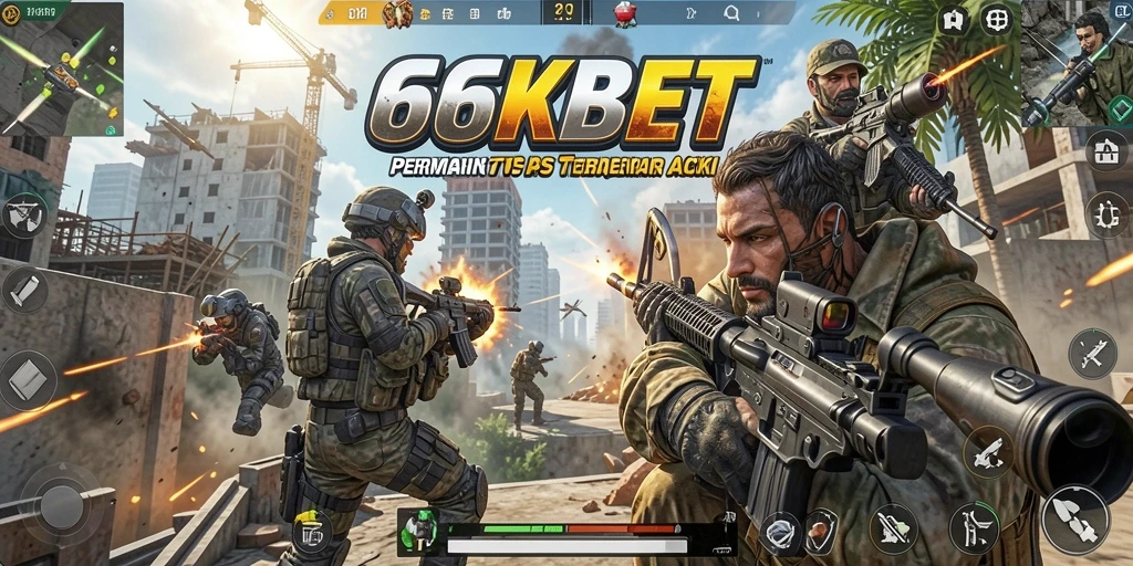 Tampilan gameplay seru dari 66KBET dengan aksi menembak yang mendebarkan.