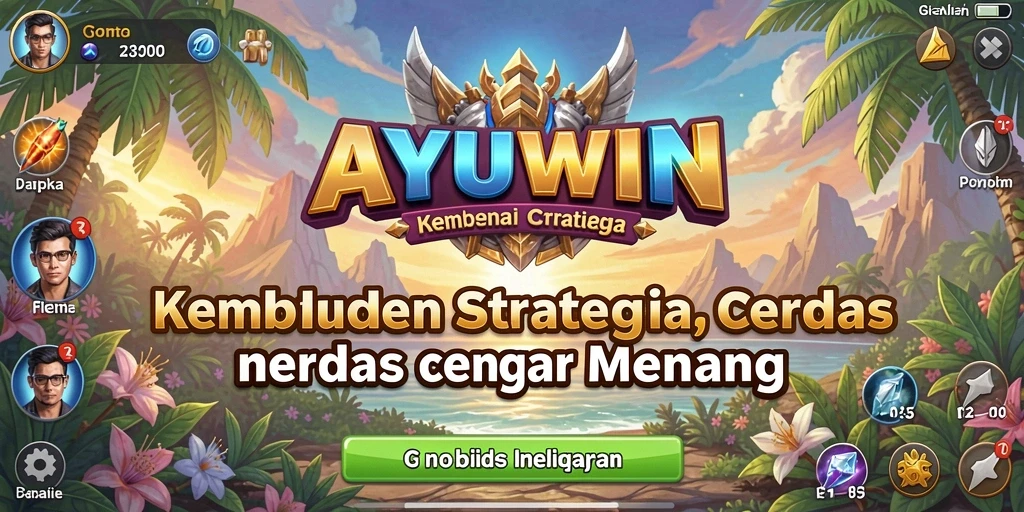 Tampilan gameplay AYUWIN dengan aksi strategi yang mengesankan.