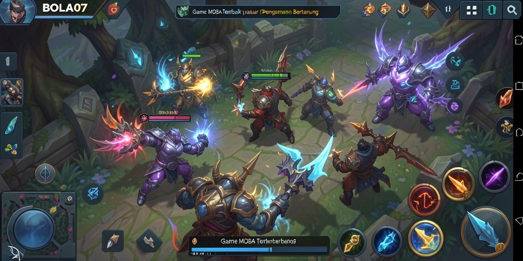 Tampilan menarik dari gameplay MOBA BOLA07