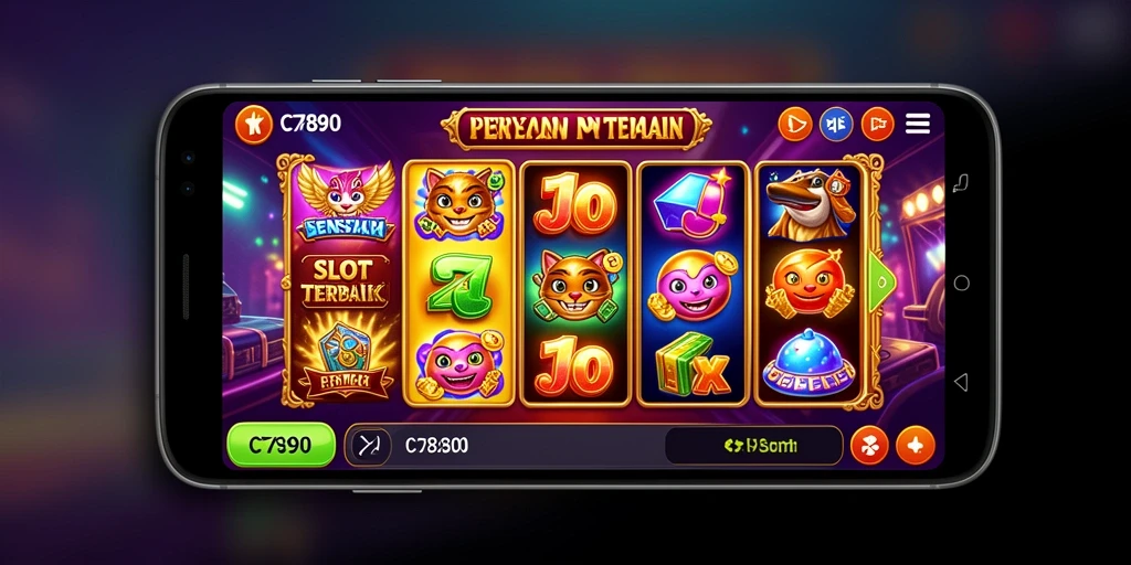 Tampilan menarik dari gameplay C7890 yang penuh warna.