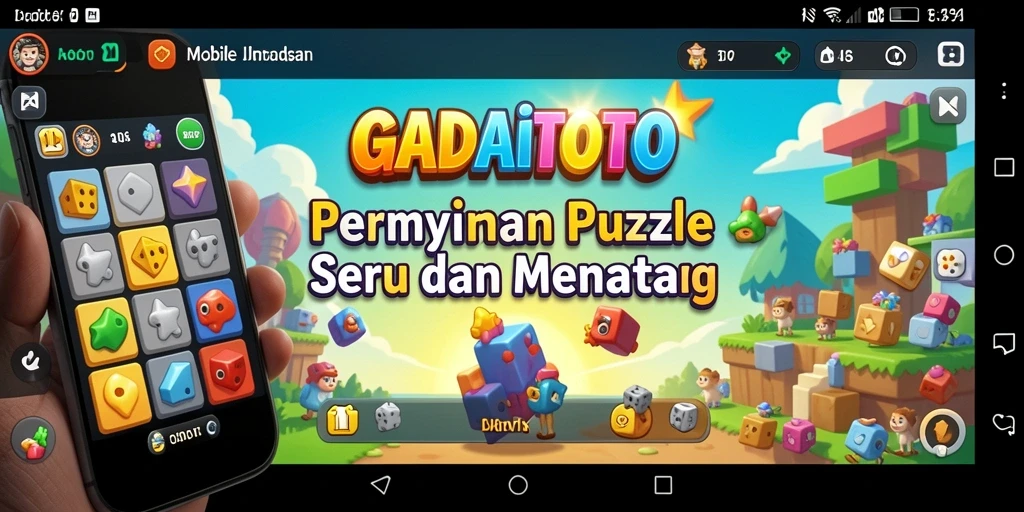 Screenshot GADAITOTO menampilkan gameplay Puzzle yang menarik.