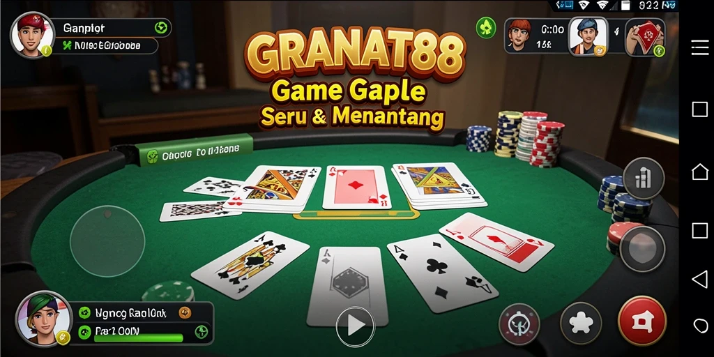 Tampilan gameplay Gaple yang menarik dan interaktif.
