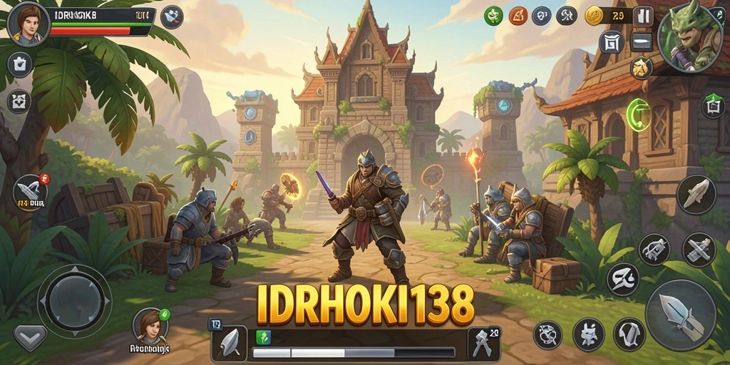 Tampilan gameplay <strong>IDRHOKI138</strong> yang memukau dengan dunia terbuka.
