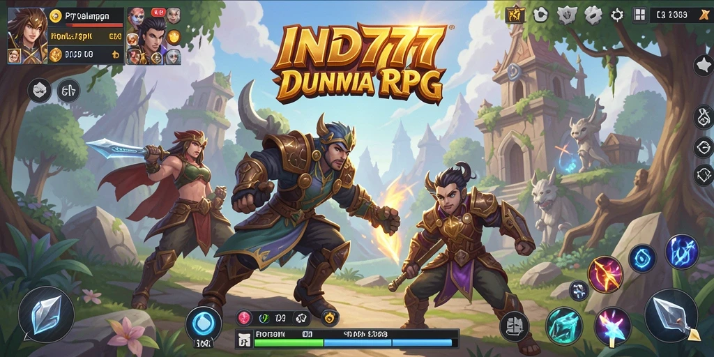 Tampilan gameplay RPG yang menegangkan dan kaya akan strategi.