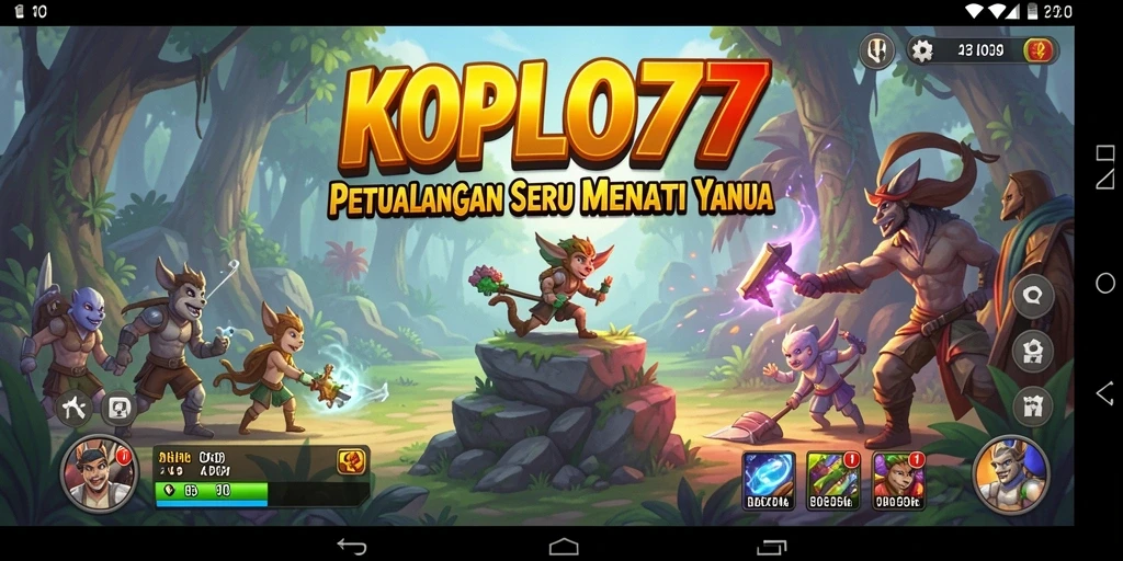 Screenshot gameplay KOPLO77 menunjukkan petualangan yang mendebarkan.