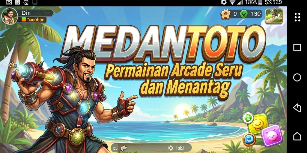 Tampilan gameplay seru dan penuh warna dari MEDANTOTO.