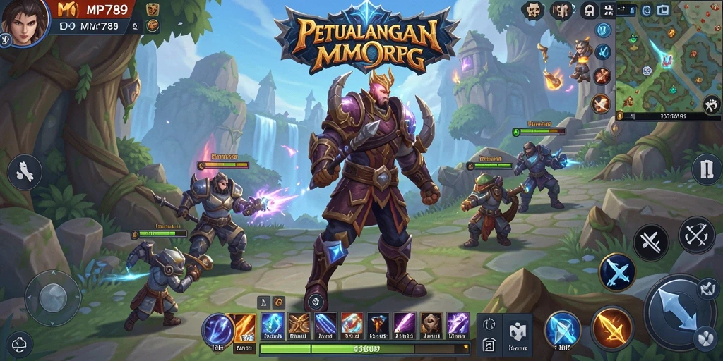 Tampilan menarik dari gameplay MMORPG MVP789.