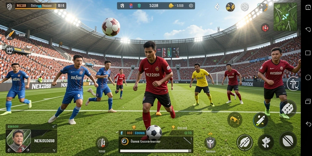 Tampilan gameplay NEX288 yang penuh aksi dan seru.