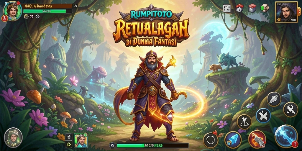 Tampilan gameplay RUMPITOTO yang penuh warna dan menantang.